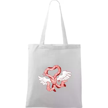 Nákupní taška Žížalí anděl (Alexis Citrine) - Taška bavlněná - 42 x 38 cm ( Bílá )