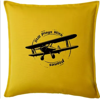 Polštář Still Plays With Planes - Polštář 50x50 - 50x50 - Pouze potah ( Žlutá )