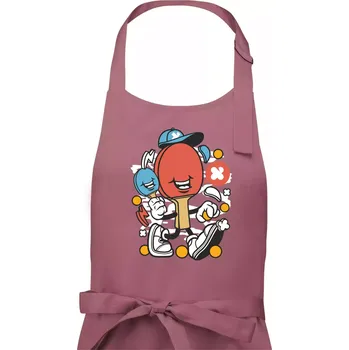 Kuchyňská zástěra Pinčesaňák - Dámská zástěra na vaření - Univerzální velikost ( Starorůžová )