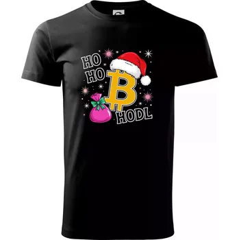 Pánské tričko Ho ho hodl - Triko extra velké (5-8XL) - 7XL ( Černá )