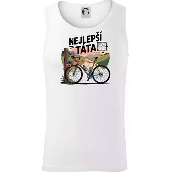 Pánské termoprádlo Nejlepší táta - cyklista - Tílko pánské Core - L ( Bílá )