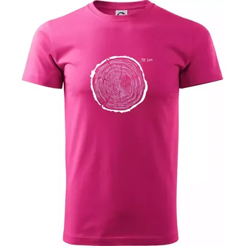 Letokruhy - 70 - Klasické pánské triko vyšší gramáže - S ( Purpurová )