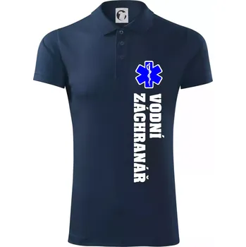 Pánská košile Rescue - Vodní záchranář - Polokošile Victory sportovní (dresovina) - XL ( Námořní modrá (velmi tmavá - téměř černá) )