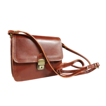 Kabelka NovaKabelka.cz Kožená italská crossbody kabelka Celso Marrone