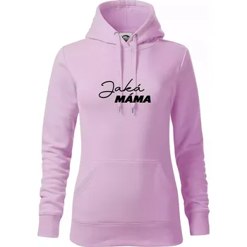 Dámská mikina Jaká máma - taková dcera psací - Mikina dámská Cape s kapucí - XS ( Orchid )