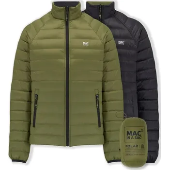 MAC IN SAC Mac In A Sac Polar Packable Men's Down Jacket, Khaki/Black Velikost: XS