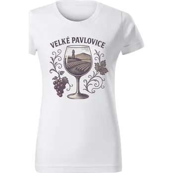 Dámské tričko Grooters Dámské tričko pro milovníky vína - Velké Pavlovice Velikost: XS