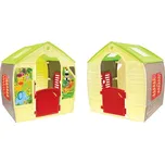 Mochtoys - Dětský zahradní domeček se zvířátky červený