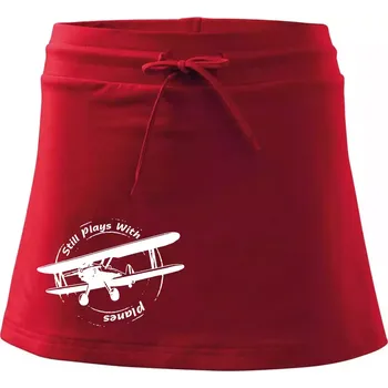 Dámská sukně Still Plays With Planes - Sportovní sukně - two in one - M ( Červená )