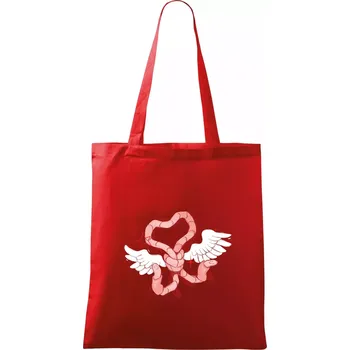 Nákupní taška Žížalí anděl (Alexis Citrine) - Taška bavlněná - 42 x 38 cm ( Červená )