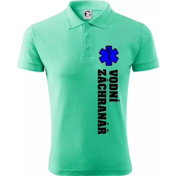 Pánská košile Rescue - Vodní záchranář - Polokošile pánská Pique Polo 203 - 5XL ( Mátová )