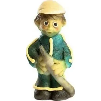 Jedlá dekorace na dort Marcipánová figurka hasič 9,5x4,5 cm, 60g - Frischmann vyškov