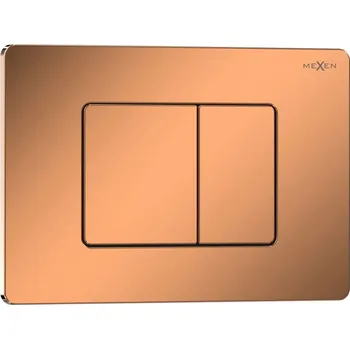 Mexen Tex 05 splachovací tlačítko nerezová ocel, růžové zlato lesklé - 6105-09 Splachovací tlačítka