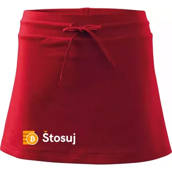 Dámská sukně Štosuj - Logo na prsou - Sportovní sukně - two in one - XS ( Červená )