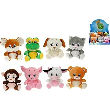 plyšák PLYŠ Zvířátka 8 druhů 15 cm sedící (plyšová hračka)