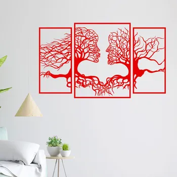 Samolepící dekorace Živá Zeď Samolepka na zeď Duše lesa Barva: červená, Velikost: 60 x 36 cm