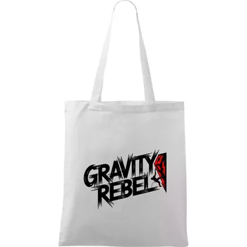 Gravity rebel - Taška bavlněná - 42 x 38 cm ( Bílá )