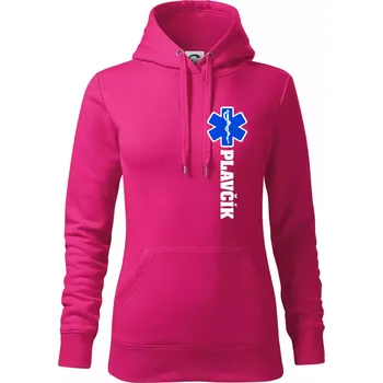 Dámská mikina Hvězda života - Plavčík - Mikina dámská Cape s kapucí - 2XL ( Purpurová )