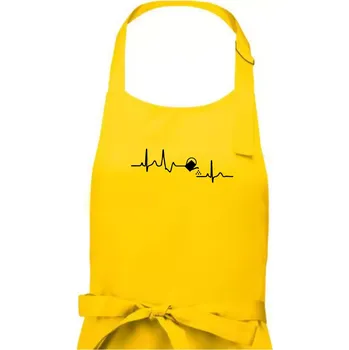 Kuchyňská zástěra EKG zahrada - konev - Dámská zástěra na vaření - Univerzální velikost ( Žlutá )