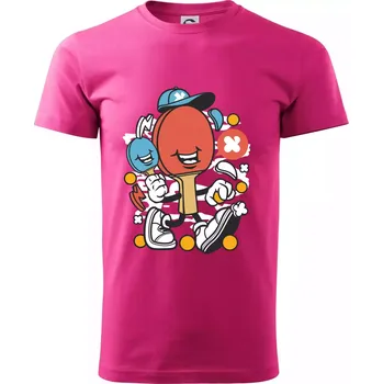 Pánská móda Pinčesaňák - Klasické pánské triko vyšší gramáže - S ( Purpurová )