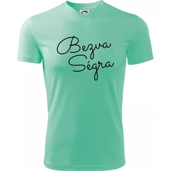 Chlapecké tričko Bezva ségra - nápis na prsou - Dětské triko sportovní (dresovina) - 122 cm/6 let ( Mátová )
