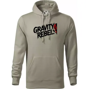 Pánská mikina Gravity rebel - Mikina pánská Cape s kapucí - 5XL ( Light khaki )