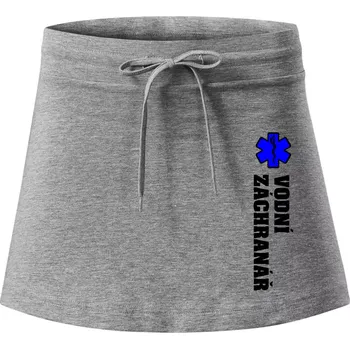 Dámská sukně Rescue - Vodní záchranář - Sportovní sukně - two in one - XL ( Tmavě šedý melír )