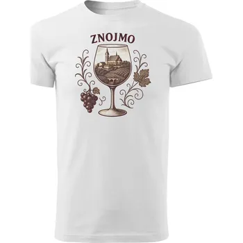 Pánské tričko Grooters Tričko pro milovníky vína - Znojmo Velikost: S