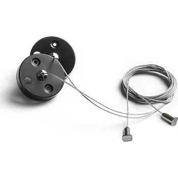 Průmyslové svítidlo RENDL TRIDENT PRO závěsná sada 2ks černá Barva: Černá