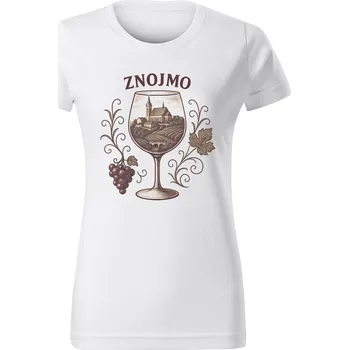 Dámské tričko Grooters Dámské tričko pro milovníky vína - Znojmo Velikost: XL