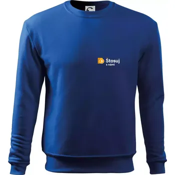 Chlapecké tričko Štosuj s námi - logo na prsu - Mikina Essential dětská - 158 cm/12 let ( Královská modrá )