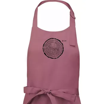 Kuchyňská zástěra Letokruhy - 60 - Dámská zástěra na vaření - Univerzální velikost ( Starorůžová )
