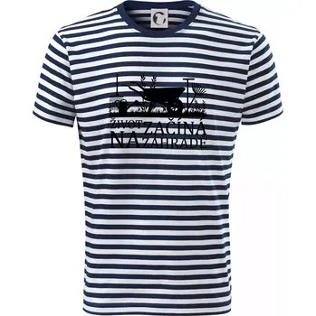 Pánské oblečení Život začíná na zahradě - Triko na vodu - 2XL ( Prouhovaná )