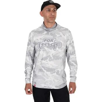 Rybářské oblečení Fox Rage Triko UV Hooded Light Cam Top - M