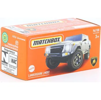 autíčko Lamborghini LM002 stříbrná 1:64 - MATCHBOX Lamborghini LM 002 - model auta