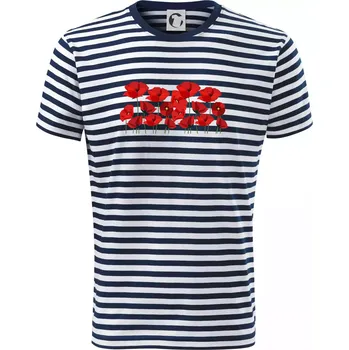 Pánská móda Vlčí mák v řadě - Triko na vodu - S ( Prouhovaná )