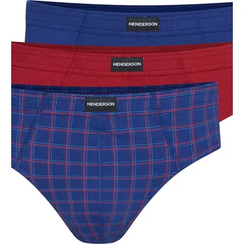 Slipy Pánské slipy CLASSIC 3P 1446 NAVY BLUE-RED XL