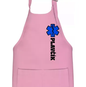 Kuchyňská zástěra Hvězda života - Plavčík - Dětská zástěra na vaření - Univerzální velikost ( Růžová )