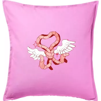 Polštář Žížalí anděl (Alexis Citrine) - Polštář 50x50 - 50x50 - Pouze potah ( Růžová )