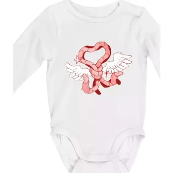 Kojenecký body Žížalí anděl (Alexis Citrine) - Body kojenecké s dlouhým rukávem - Dlouhý r. do 3 měs ( Bílá )