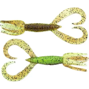 Umělá nástraha Gumová nástraha Keitech Little Spider 2" 5,1cm Green Pumpkin / Chartreuse (8ks)