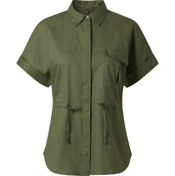 Dámská halenka esmara® Dámská lněná blůza (zelená, 44)