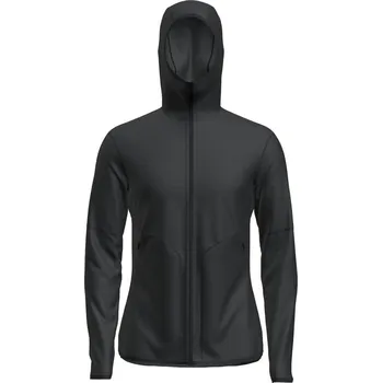 Pánská mikina Mikina na zip s kapucí a dlouhým rukávem pánské ICEBREAKER M Mer 560 Realfleece EleMtal II LS Zip H BLACK - L