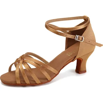 Pánská obuv BURTAN Dámské taneční boty na salsu Burtan Havana 39 BÉŽOVÁ|KAŠTANOVÁ|RŮŽOVÁ