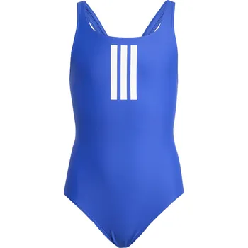 Neoprenový oblek ADIDAS Dívčí jednodílné plavky 3-Stripes 9 LET BÍLÁ|MODRÁ