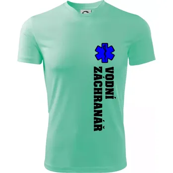 Pánské tričko Rescue - Vodní záchranář - Pánské triko Fantasy sportovní (dresovina) - L ( Mátová )