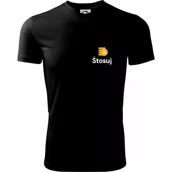 Pánská móda Štosuj - Logo na prso + záda - Pánské triko Fantasy sportovní (dresovina) - 3XL ( Černá )