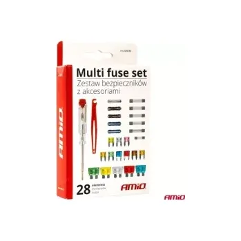 Autopojistky Sada pojistek mix - s testerem napětí a vytahovákem