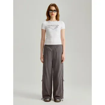 Dámské kalhoty Kalhoty s širokými nohavicemi - XS - House - tmavošedý - 385BY-90X