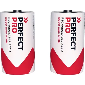 Článková baterie PerfectPro akumulátor velké mono D Ni-MH 8000 mAh 1.2 V 2 ks